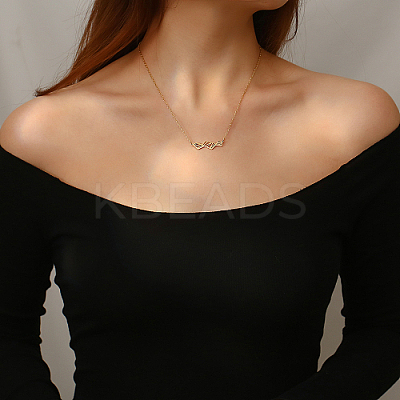 Hollow Trapezoid 304 Stainless Steel Pendant Necklaces for Women TK1398-1-1