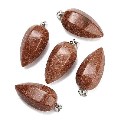 Synthetic Goldstone Pendants GG-K002-16Q-1