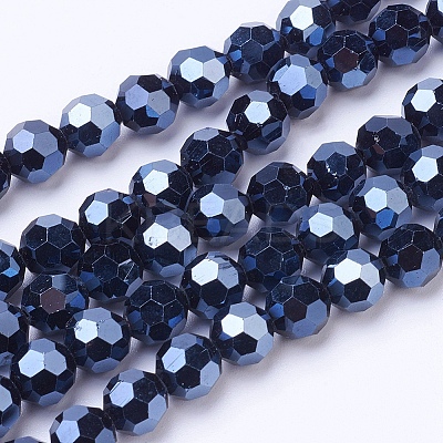 Electroplate Glass Beads Strand LS-EGLA-J042-6mm-F01-1