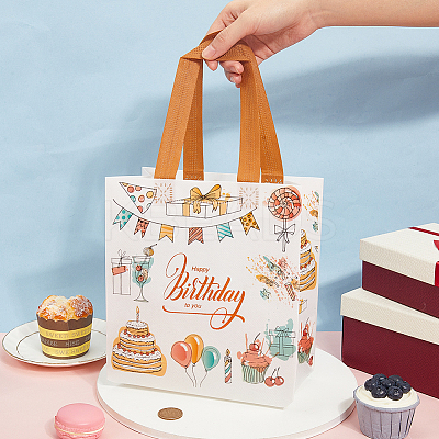 Birthday Non-woven Fabric Packaging Gift Tote Bags ABAG-WH20005-15B-05-1