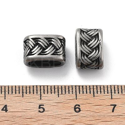 304 Stainless Steel Slide Charms/Slider Beads STAS-I181-045AS-1