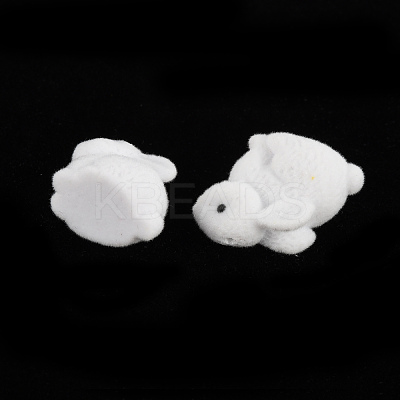 Flocky Plastic Beads X-KY-Q056-022E-1