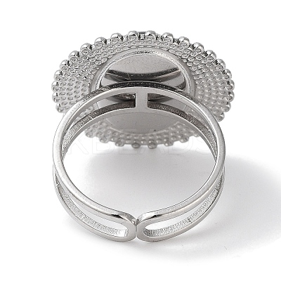 Ion Plating(IP) 304 Stainless Steel Ring RJEW-B059-03P-01-1