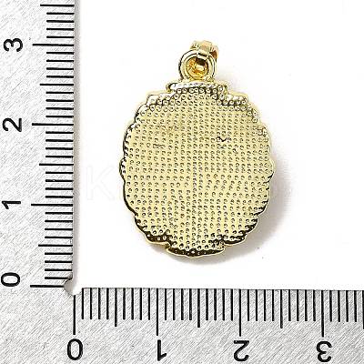 Brass Enamel Pendants KK-Z101-09G-E01-1