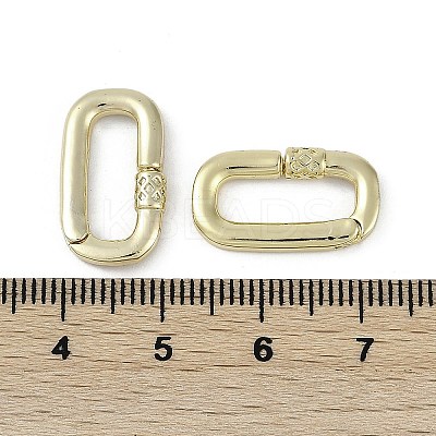 Brass Spring Gate Rings KK-Z078-01G-1