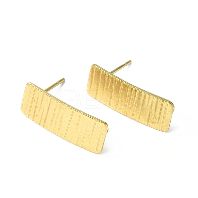 Ion Plating(IP) 304 Stainless Steel Stud Earring Finding STAS-B034-08G-1