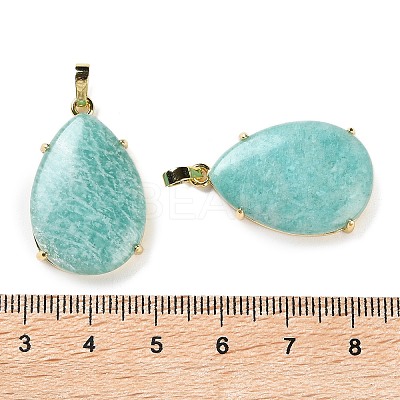 Natural Amazonite Pendants G-U002-01G-B-1