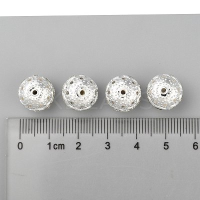Brass Rhinestone Beads RB-A011-12mm-01S-1