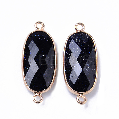 Synthetic Blue Goldstone Links Connectors G-R472-03C-1