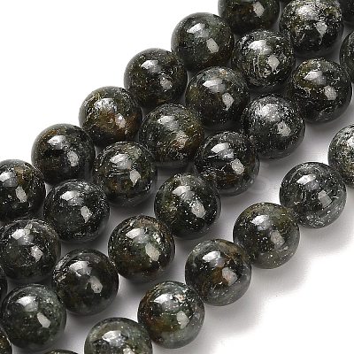 Natural Green Kyanite Beads Strands G-H335-B02-8mm-AB-1