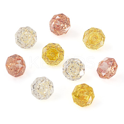 9Pcs 3 Colors Cubic Zirconia Cabochons ZIRC-TA0001-30B-1