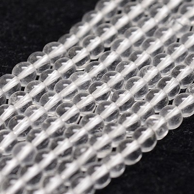 Natural Quartz Crystal Beads Strands X-G-D840-61-4mm-1