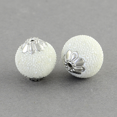 Round Handmade Indonesia Beads IPDL-R404-02-1