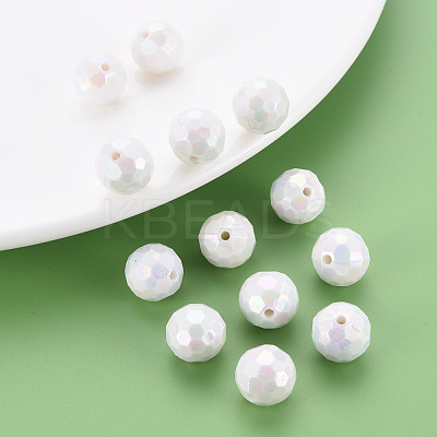Opaque Acrylic Beads TACR-S154-10F-09-1