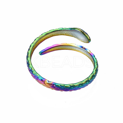 Snake Wrap Cuff Rings RJEW-N038-032-1