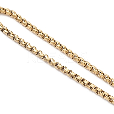 3Pcs 3 Styles 304 Stainless Steel Cable Chain & Venetian Chain & Rolo Chain Slider Bracelet Making AJEW-JB01463-1