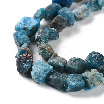 Raw Rough Natural Apatite Beads Strands G-B065-C21-1