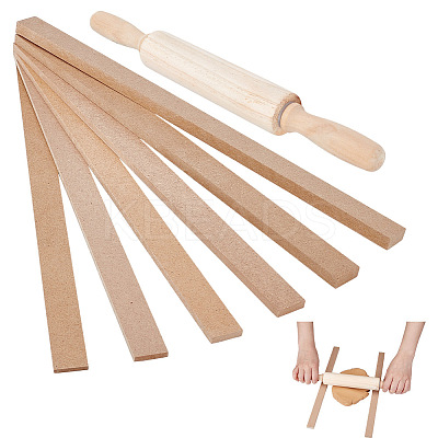 12Pcs MDF Clay Roller Tool DIY-UN0007-45-1