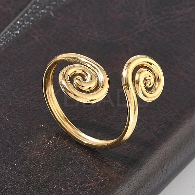 304 Stainless Steel Cuff Open Rings RJEW-D357-04G-1