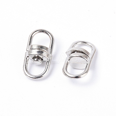 Alloy Double Eye Swivel Clasps LS-PALLOY-WH0082-47P-1