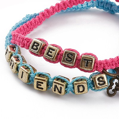 Best Friend Friendship Bracelets Sets BJEW-JB05845-03-1