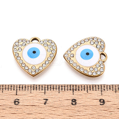 304 Stainless Steel Rhinestone Pendants STAS-N110-48A-G-1