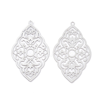 Non-Tarnish 304 Stainless Steel Pendants STAS-B038-02P-1