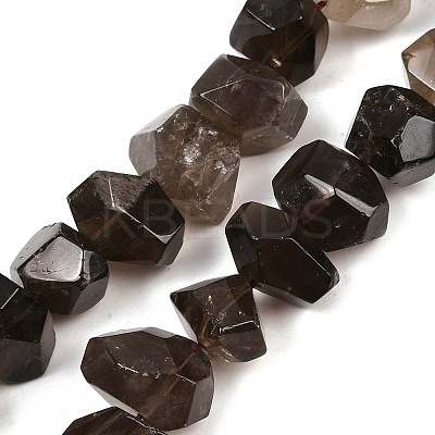 Natural Smoky Quartz Beads Strands G-F796-D06-01-1