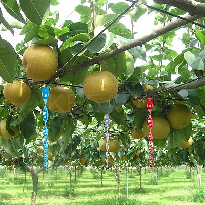 PVC Plastic Spiral Reflective Birds Repellent Safety Rod AJEW-GA0001-04-1