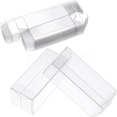 30Pcs Rectangle Transparent Plastic PVC Box Gift Packaging CON-NB0001-85A-1