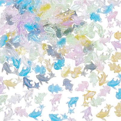 150Pcs 2 Styles Resin Cabochons MRMJ-SC0001-53-1