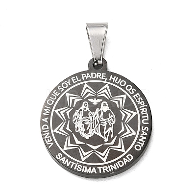 Religion 304 Stainless Steel Pendants STAS-H264-02EBP-1
