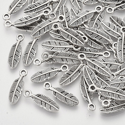 Tibetan Style Alloy Charms X-TIBEP-S319-008AS-RS-1