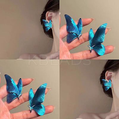 Alloy Rhinestone Stud Earrings for Women WG9B8C0-01-1