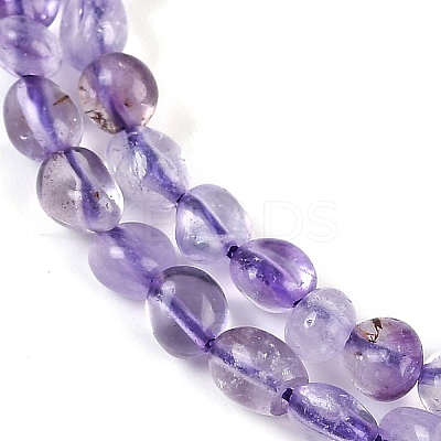Natural Lavender Amethyst Beads Strands LS-G-P497-01B-21-1