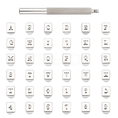 Leathercarft Stamping Tool Set TOOL-WH0119-67-1