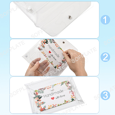 2Pcs Portable Transparent PVC Makeup Brush Bag MRMJ-SP0001-12C-1