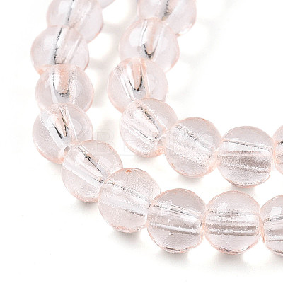 Baking Paint Transparent Glass Beads Strands LS-DGLA-N006-6mm-02-1