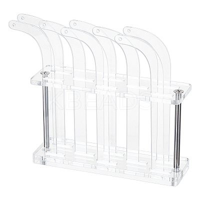 Transparent Acrylic Earring Try-On Stick Organizer Stands EDIS-WH0030-35-1