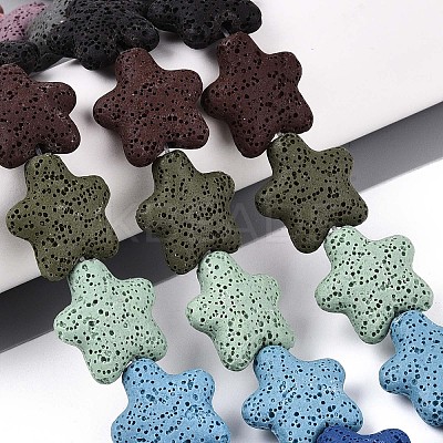 Natural Lava Rock Beads Strands G-N257-23A-01-1