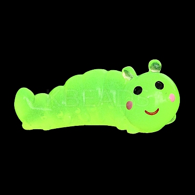 Luminous Resin Worm Ornament DJEW-R011-01A-06-1