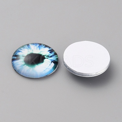 Glass Cabochons LS-GLAA-WH0033-75F-10-1