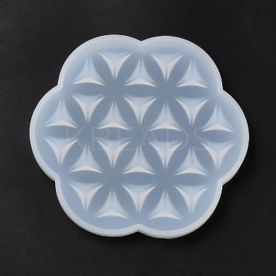 DIY Life of Flower Textured Cup Mat Silicone Molds LS-SIMO-H009-05H-1