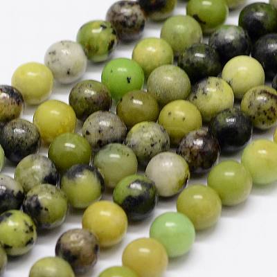 Natural Serpentine Beads Strands G-N0170-002-4.5mm-1