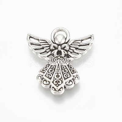 Tibetan Style Alloy Pendants X-TIBE-Q075-64AS-LF-1