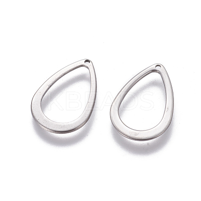 Tarnish Resistant 304 Stainless Steel Open Pendants STAS-L234-085P-1