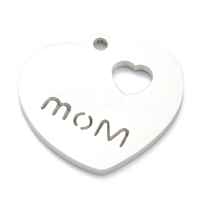 Non-Tarnish 304 Stainless Steel Pendants STAS-B016-08P-1