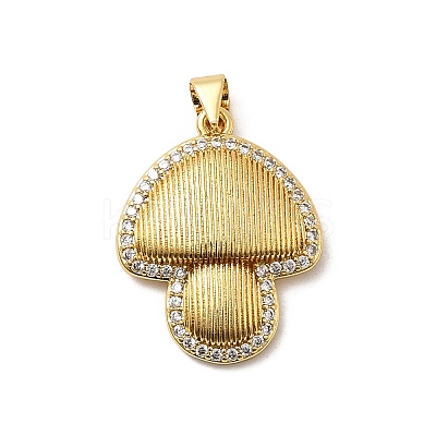 Brass Micro Pave Cubic Zirconia Pendants KK-A266-04H-G-1