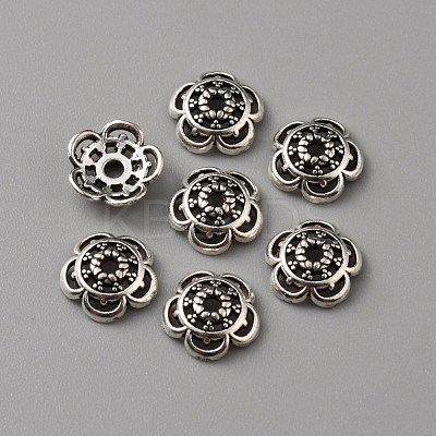 Tibetan Style Alloy Bead Caps FIND-WH0116-07A-AS-1