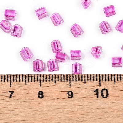 6/0 Transparent Inside Colours Glass Seed Beads SEED-N006-003I-1